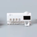 Solar UV Light Ultraviolet Toothbrush Sterilizer Automatic Toothpaste Dispenser Wall Mount with 4 Toothbrush Holder. 
