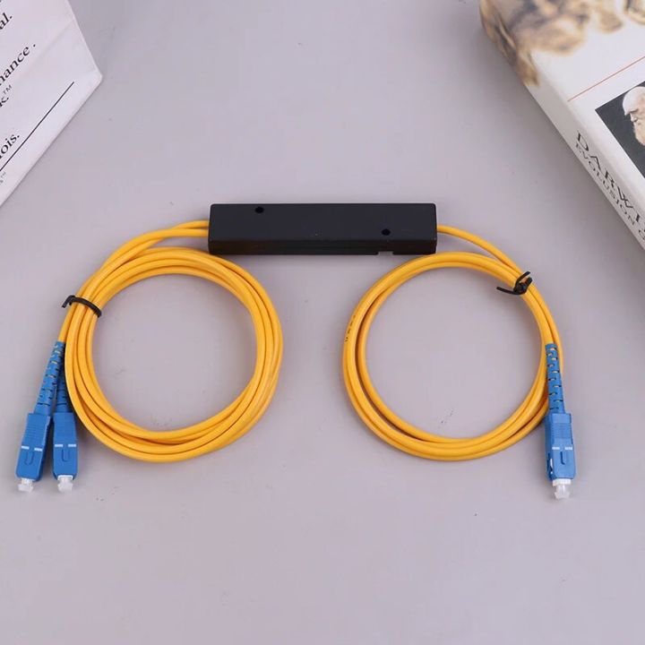 PLC Splitter SC APC 1X2 PLC Singlemode Fiber Optical Splitter SC/UPC PCL Splitter Internal Computer Cable Sleeve