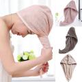 Hair Towel Cap Microfiber | Super Absorbent Quick Dry Turban Wrap for Women & Girls | Ultra-Soft Anti-Frizz Bathing Head Wrap Hat | Fast Drying Hair Care Towel for Long, Curly & Thick Hair. 
