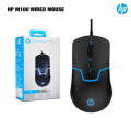 HP M100 USB Wired Gaming Optical Mouse with LED Backlight and Adjustable 1000 /1600 DPI. 