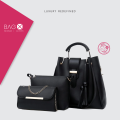 Bag X Luxury 3 piece Bagset Women's Cross Body & Shoulder Bag - hand bag for girls , bags for girls , Bags for women , Large Capacity Women Bag Ladies Leather Tote Fashion Shoulder Bags for Women 2023 Wallet. 