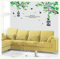 Flowers Tree branches Birdcage Wall Stickers Vinyl DIY Wall decals For Living room Bedroom Sofa background wall kids room Decor JM7178. 