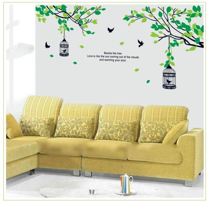 Flowers%20Tree%20branches%20Birdcage%20Wall%20Stickers%20Vinyl%20DIY%20Wall%20decals%20For%20Living%20room%20Bedroom%20Sofa%20background%20wall%20kids%20room%20Decor%20JM7178%20-%20Image%202