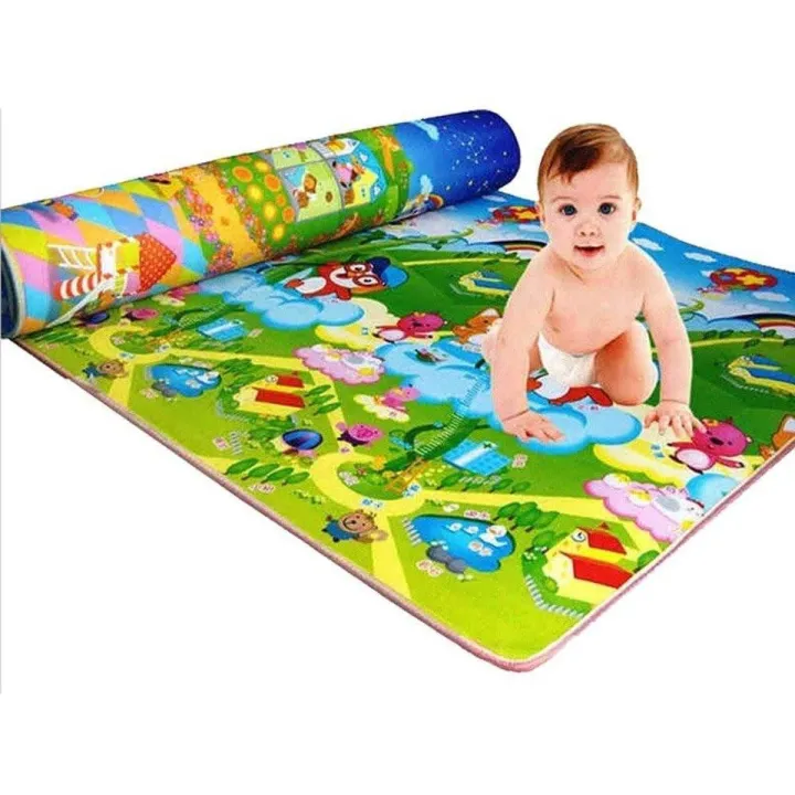 Baby Play Mat Double Sided Play mats for Kids Large Size Baby Carpet Play mat Crawling Baby 4ft x 6ft 8mm Daraz.pk