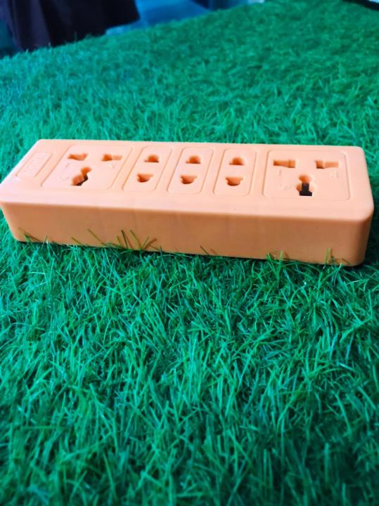 Plug Extender Orange Color Upgrade your power access with this high-quality Universal Multi-Plug ...