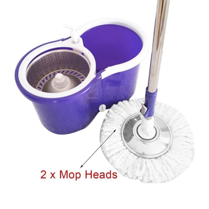 360%20Spin%20Mop%20Bucket%20Set%20Portable%20Double%20Drive%20Stainless%20Steel%20Bucket%20Hand%20Pressure%20Rotation%20-%20Image%203