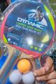 Ping Pong Paddles Quality Dynamic 86000 ping pong Tennis Rackets 2 Ping Pong Bats Long Handle Ping Pong Racket Set Training Accessories Racquet Bundle Kit with 3 Balls For Both Indoor and Outdoor. 
