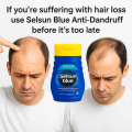 Selsun Blue Moisturizing Shampoo with Aloe - Anti-Dandruff for Dry Scalp & Hair (75ml). 