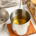 Frying Pot with Strainer  Multifunctional French Fries and Chicken Fryer  Kitchen Cooking Tool with Frying Basket  Perfect for Deep Frying and Various Cooking Needs 1200ML Multipurpose Fries Samosa pakora Fryer. 