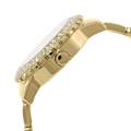 Guess Dazzler Silver Dial Gold Stainless Steel Watch For Women- W0335L2. 