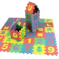 36Pcs Set 4Cmx4Cm Alphabet Letters Numbers Puzzle Kids Puzzles Toys Foam Mat ABC & 123 Puzzle Foam Floor Mat for kids. 