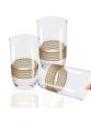 Drinking glass set 6 pcs glasses drinking beautiful design. 