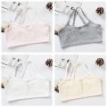 【Happier】Hot Sale Fashion Brafor Girls Breathable Cotton Ribbed Knit Girl Bra Gift Girl Bra Teen Crop Top Underwear Vest Puberty Sport Training Bras Streetwear Tube Top New. 