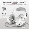 Trust Gaming Headset GXT 322W Carus with Microphone, Adjustable Headband and Flexible Mic, Wired, 1 m Nylon Braided Cable, for Xbox One, Xbox Series X, PS4, PS5, Nintendo Switch - Snow Camo. 