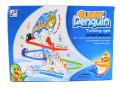 Funny Penguin Slider Racing Track Flash Lights & Music Battery Operated Toy. 