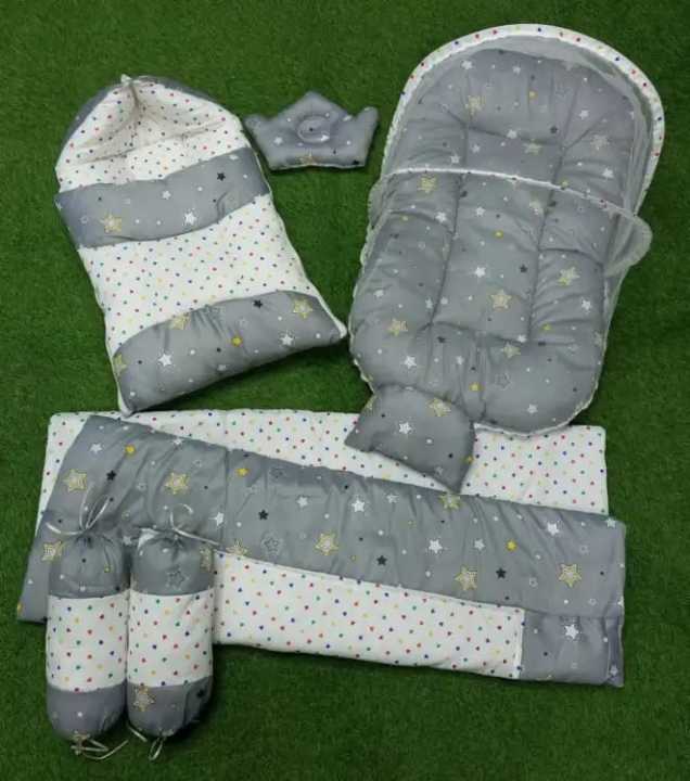 7 Pcs Baby Bedding Set Super Soft High Quality Complete Newborn Bister