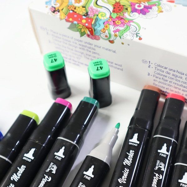 Artisan Fabric Markers 12pcs Set of Sketch Markers Copic Twin Double Headed Markers alc_ohol ink markers for Drawing Touch Sketch