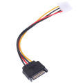 SATA TO IDE Power Cable 15 Pin SATA Male to Molex IDE 4 Pin Female Cable Adapter. 
