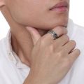 Elegant Vintage For Teens Punk Stainless Steel Fidget Spinner Men Rings Women Anxiety Rings Finger Rings Twist Chain. 