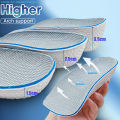 1.5/2.5/3.5 CM Height Increase Insoles for Men and Women Arch Support Orthopedic Insoles Sneakers Heel Lift. 