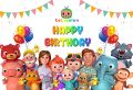 COCOMELON THEME HAPPY BIRTHDAY CHARACTER BANNER (AVAILABLE IN ALL CHARACTERS). 