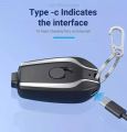 Keychain Portable Charger l Keychain Portable power bank l 1500mAh Mini Power Emergency Pod Key Ring l Ultra-Compact External Fast Charging Power Bank l Portable Emergency Key Chain Power Bank l. 
