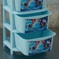 Aqua Plast Portable Plastic Drawers, Organizer, Kids Toy Accessor, Cosmetic Makeup Jewelry Box & Multi Functional Storage Unit Desktop Room Draws, Kitchen Portion Cabinet Rack Multi Layer Space Printed Drawer Decorative Design For Girls & Boys. 