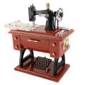 Mini Musical Treadle Sewing Machine Showpiece Best For Home Decoration Size: Height: 16cm Width: 8cm Length: 13.6cm. 