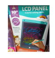 LCD Panel Coloful Writing Tablet 10 Inch Screen size Lock & Erase with a single button. 