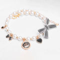 Decorative Cats Collar Vibrant Color Plastic Imitated Pearl Cat Necklace Pet Accessories. 