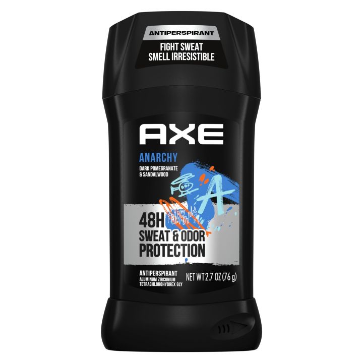 AXE Dual Action Antiperspirant Stick for Long Lasting Freshness Anarchy Dark Pomegranate & Sandalwood 48 Hour Anti Sweat 76 gm