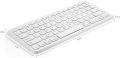 Anker Ultra Compact Slim Profile Wireless Bluetooth Keyboard for iOS, Android, Windows and Mac with Rechargeable 6-Month Battery (White). 