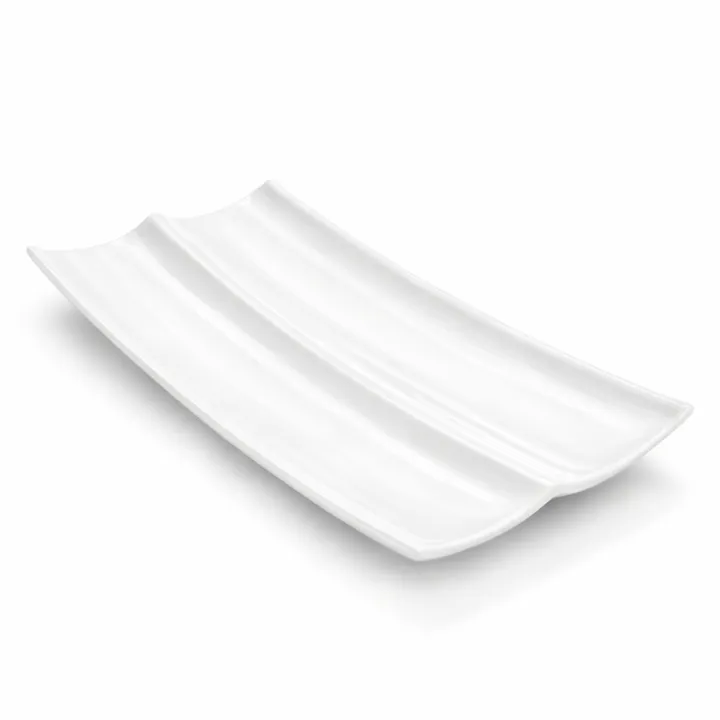 1%20Piece%20Melamine%20Double%20Kabab%20Tray%20-%20Serving%20Tray%20-%20%20Melamine%20Material%20-%20White%20&%20Black%20-%20Image%202