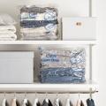 Cube Vacuum Bag Space Saver Organizer Compression Vacuum Sealer Storage Bags for Quilts Clothes 4 Corner Air Exhaust. 