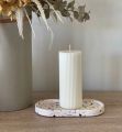 Aesthetic Lining Scented Pillar Candle Multicolor Home Decor & Gifts. 