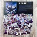 Sweet Journal 90PCS BTS Boys Kpop Butter Stickers Luggage Tag Diary Journaling Decorative Crafts Scrapbooking DIY Sticker. 