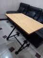 Z Shape Folding Table Laptop Table Side Table Coffee table With Wheels Multi Purpose Use. 