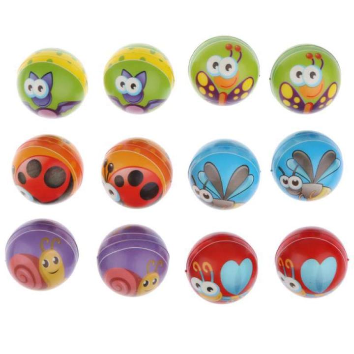 1 piece PU foam sponge bouncy ball 6cm soft hand grasping soft pressure ball children's toy bounce ball cartoon small basketball football NOTE random color & design will be delivered