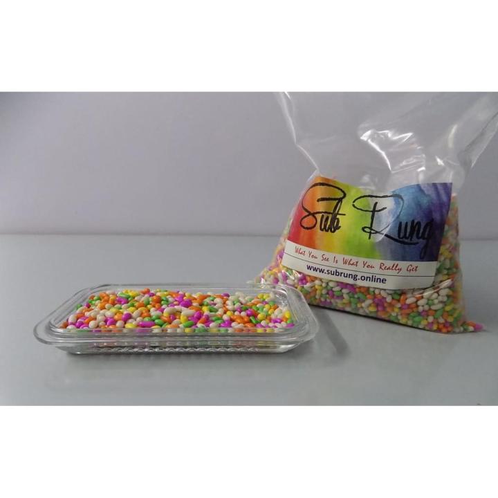 Neat Clean Colourful n Tasty Sugar Coated Fennel Seeds - Meethi Sonf - 1 Kg - 1000 gms Net-  Properly Packed - With Actual Pictures - No Compromise on Quality- From SubRung Highly Rated Shop From More Than 3 Years