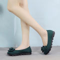 【Miga Plaza】New New Arrival Old Beijing Cloth Shoes Women's Thin Shoes Black Work Shoes Gommino Flat Shoes Lazy Shoes Slip-on. 