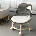Acrylic 360° Rotatable Transparent Chair - Chair for kids - Baby chair - Sofa for kids - Chairs for room - Ideal for Adults & Kids - Low Rolling Transparent Stool. 