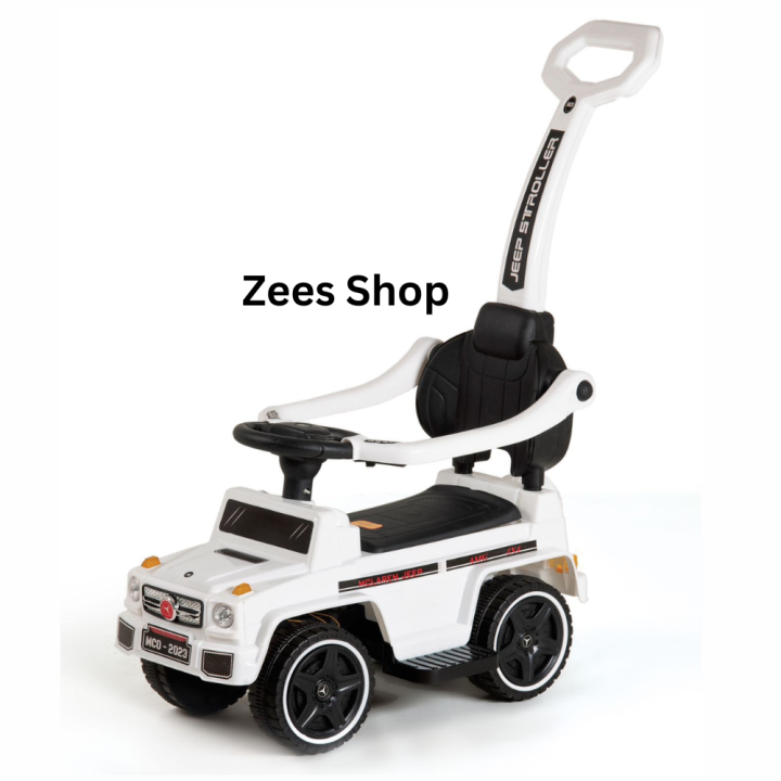 Baby Stroller Jeep Car with Lights & Music With Safety Stand Random Color