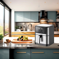Philips XXL 10L Digital Air Fryer | 1500W Power for Oil-Free Cooking | Best Multifunctional Family Air Fryer with Touch Control | Adjustable Temp & Timer, Visible Window, Stainless Steel | Ideal for Baking, Pizza, Chicken & More | Energy Efficient,. 