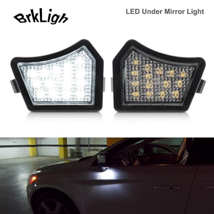 1 2Pcs Canbus LED Under Side Mirror Welcome Light Puddle Lamp For Jaguar XK XKR XJ X350 X351 X358 XF X250 X260 XE X760 Car-Styling