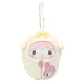 Sanrio Kawaii Kuromi My Melody Piano Sleeping Bag Cinnamoroll Plush Toys Keychain Pendant Decoration Girl's Kids Birthday Gift. 