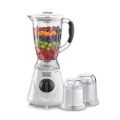 Black & Decker 1.5 L Blender BLX300-B5 with 2 Grinder Mills, White | 300 Watts. 