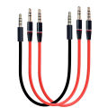 Universal Ipod Aux 4 Pole 3 Pole 3.5mm Male to Male MP3 MP4 AUX Audio Stereo Cable 20cm 30cm. 