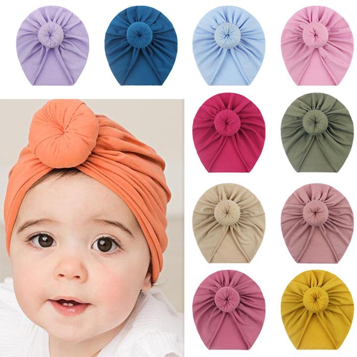 New Warm Hat Baby Bandanas Turban Headband Girls Kids Hair Head Bands Accessories Headwrap Headdress