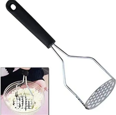 Stainless Steel Potato Mashes Pusher With Broad Mashing Plate For ...