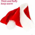 Plush Party Supply Thicken Hat Santa Claus For Kids Adults Festive Holiday Christmas Hat Santa Cap. 